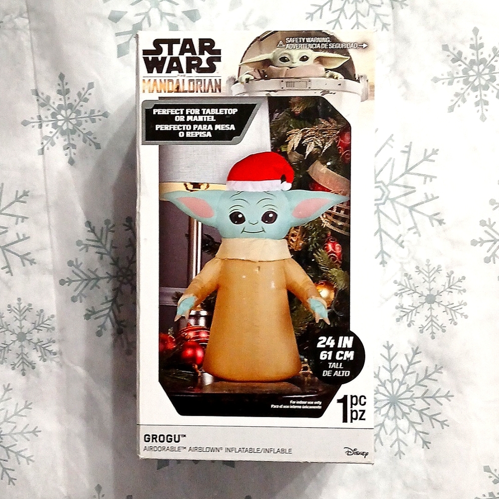 Star Wars Inflatable Mandalorian Grogu 24" Christmas